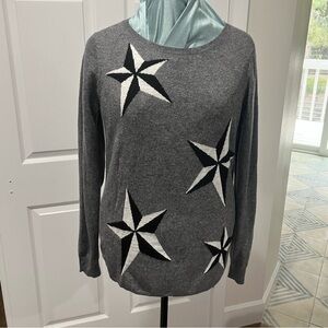 Sofia Cashmere Charcoal Metallic Knit
